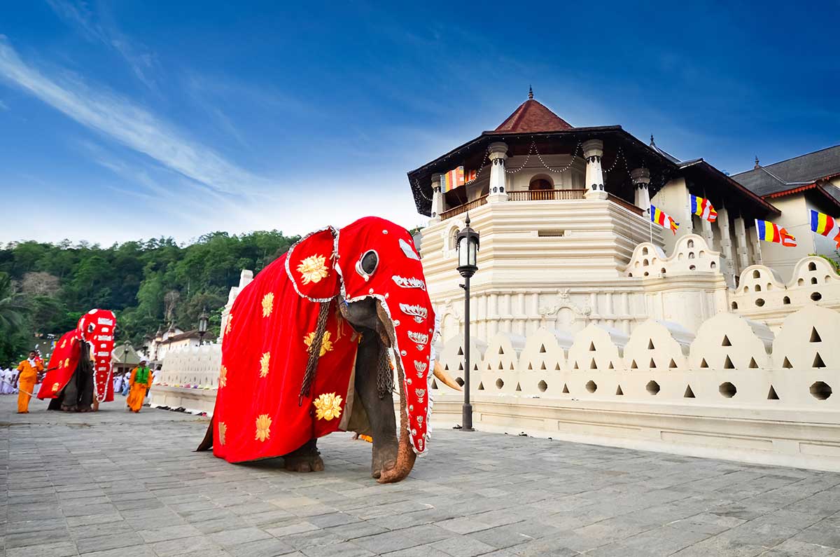 Sacred Buddhist temple, Sri Lanka