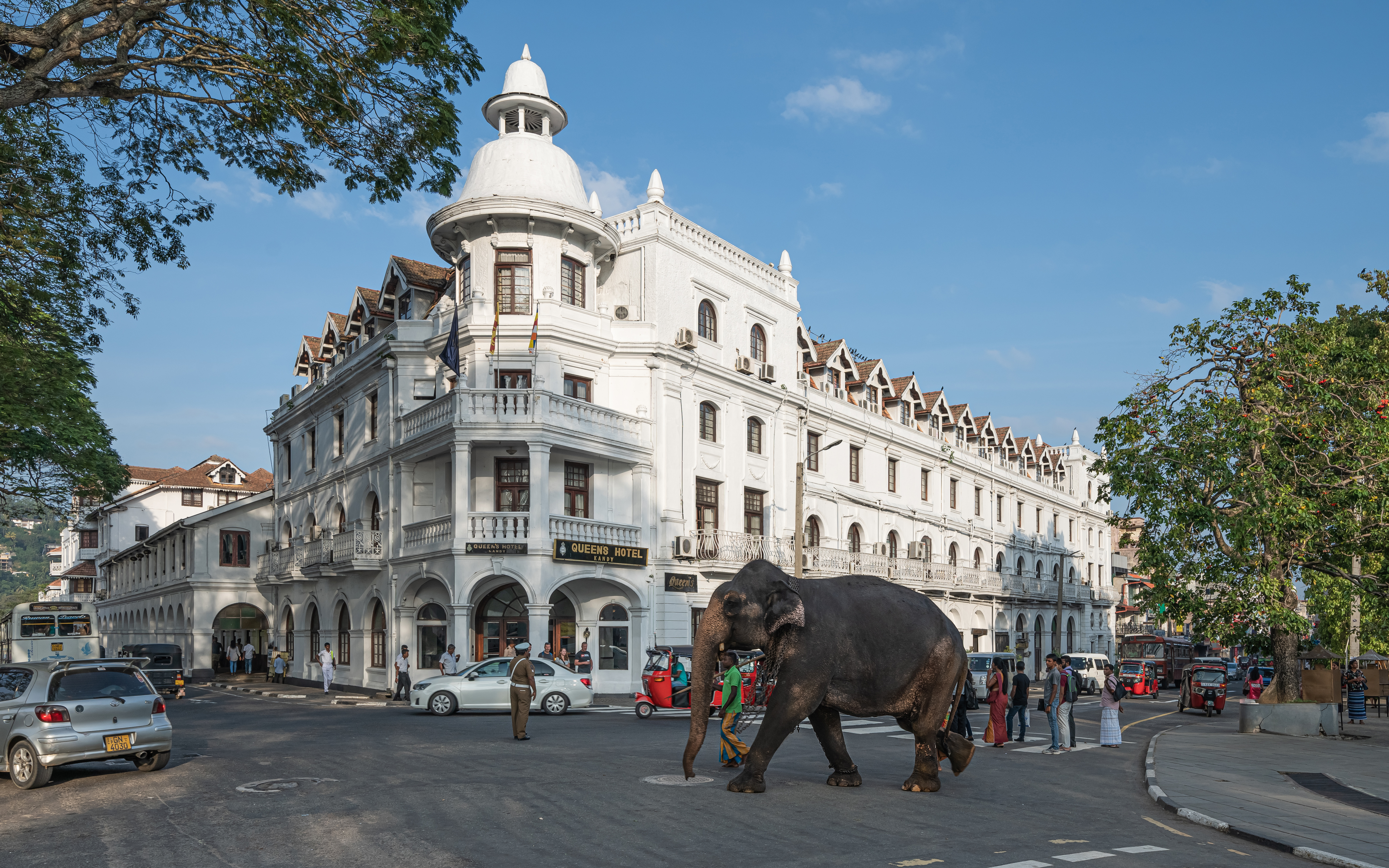 Queens Hotel and the streets of Kandy, Sri Lanka's cultural capital