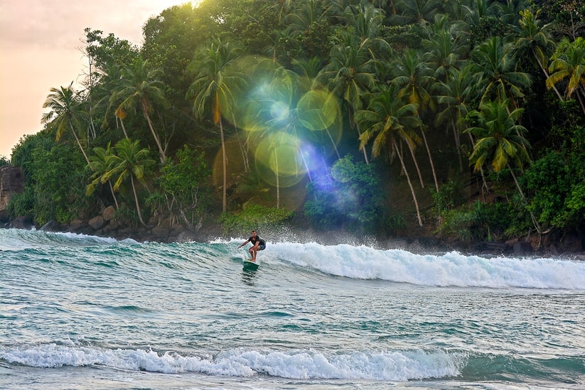 Surfing in Sri Lanka